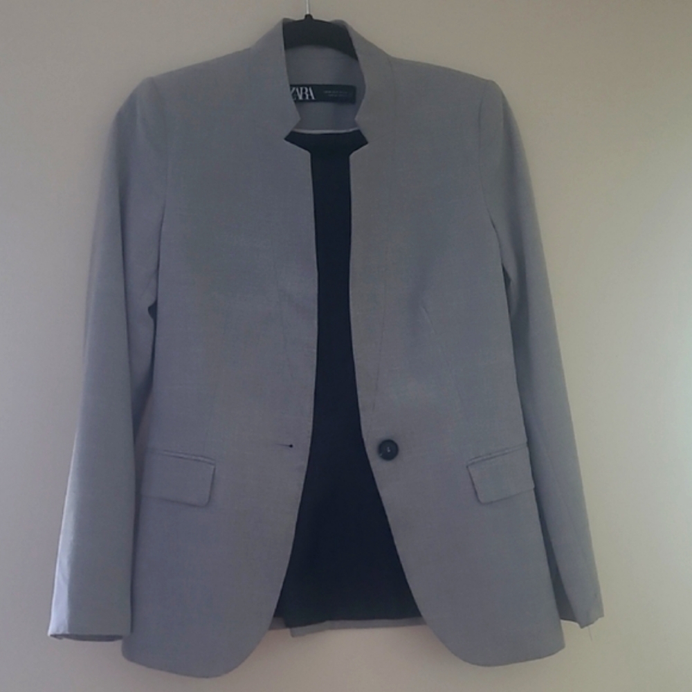 Zara Light Gray Women's Blazer